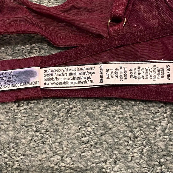 New!Victori's Secret Dream Angels Lightly-Lined Floral Embroidery Demi Bra 16151 - Picture 9 of 12